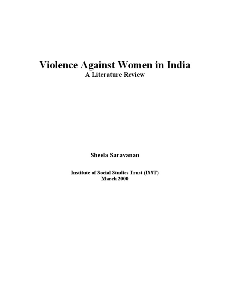 Violence Against Women in India: Review | PDF | Violence | Violence ...