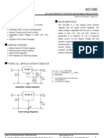 Features Description: 3A Low Dropout Positive Adjustable Regulator