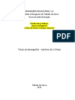 Monografia sobre Administração: revisão de literatura