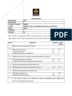 Assignment Program BBA Semester 4 Subject Code & Name BB0021 Production and Operations Management BK Id B0100 Credits 4 Marks 60