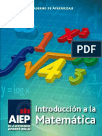 AIEP Cuaderno de Aprendizaje Introducción a la Matemática 2012