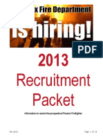 Recruitment Packet: Information To Assist The Prospective Phoenix Firefighter