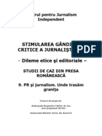 Public Relationship and Journalism Report