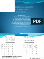 Ppt Sistem Linier Nonhomogen Nontrivial