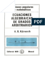 Ecuaciones Algebraicas Grados Arbitrarios
