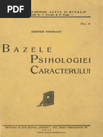 Bazele Psihologiei Caracterului