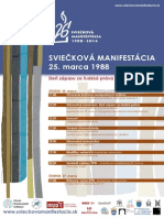 Sviečková manifestácia 1988 - 2014 (plagát)