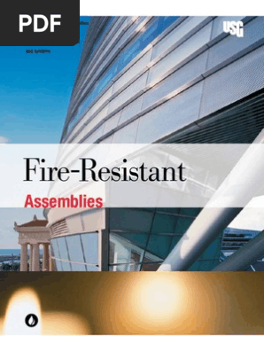 Usg Fire Resistant Assemblies Catalog En Sa100 Drywall