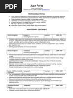 Resume Electrical Engineer