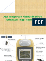 Asas Penggunaan Alat Handheld GPS Berkejituan Tinggi Topcon
