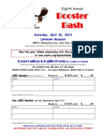Booster Bash 2014 Registration Form