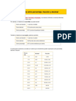 Relaciones Entre Porcentaje