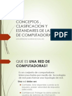 Conceptos Clasificacion y Estandares de Las Redes