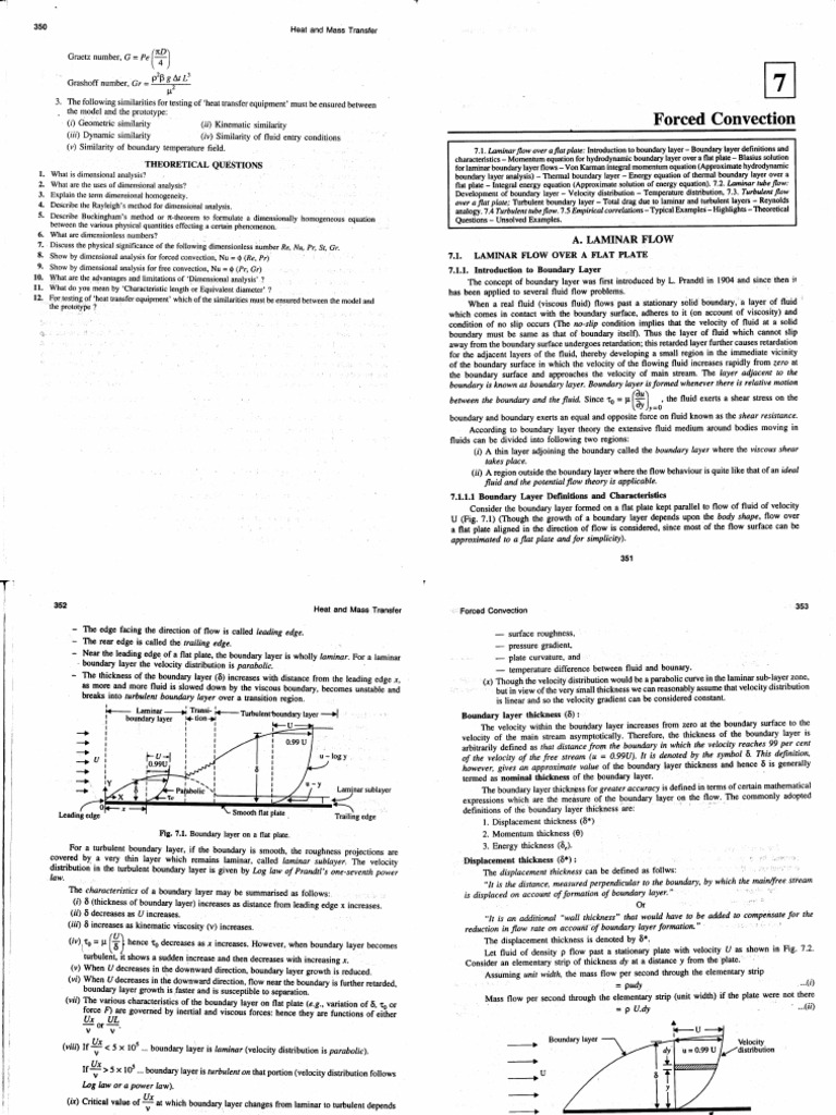 Boundary Layer Dynamics in Heat Transfer | PDF