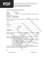 Contoh Surat Penawaran Harga Tanah