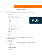 Lesson6: Multiplying Close Numbers