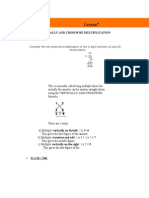 Lesson7: Vertically and Crosswise Multiplication