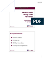 Introduction To Drilling Fluids Operation