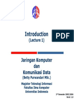 Jaringan Komputer Dan Komunikasi Data: (Lecture 1)