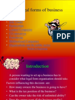The Legal Forms of Business