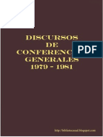 Discursos de Conferencias Generales 1979 1981