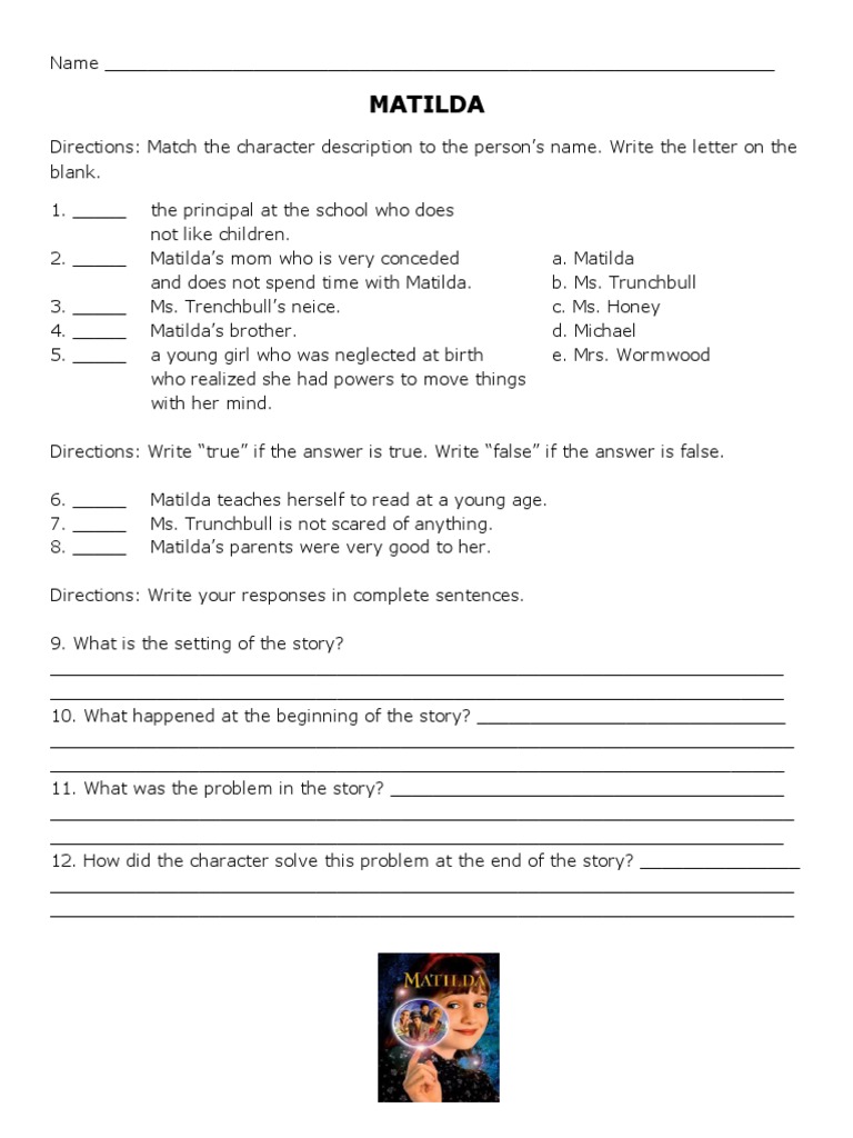 Matilda Test | PDF