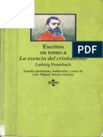 Feuerbach, Ludwig - Escritos en Torno A - La Esencia Del Cristianismo - (Tecnos)