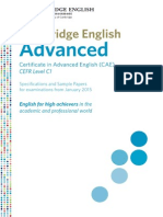 Cae Specifications and Sample Papers PDF