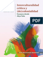 PDF Interculturalidad criìtica y (de)colonialidad
