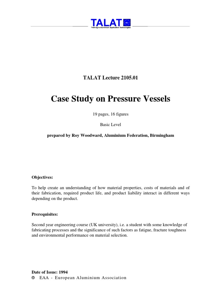 Pressure Vessel Design Case Study | PDF | Steel | Fatigue (Material)