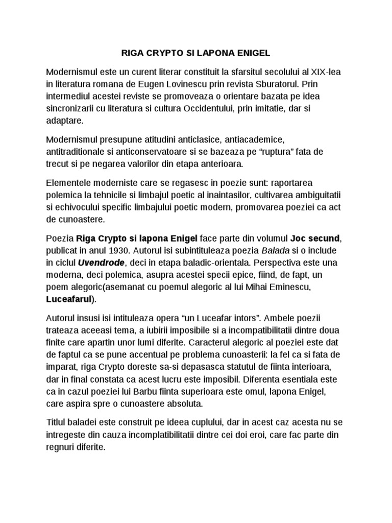 Riga Crypto Si Lapona Enigel | PDF