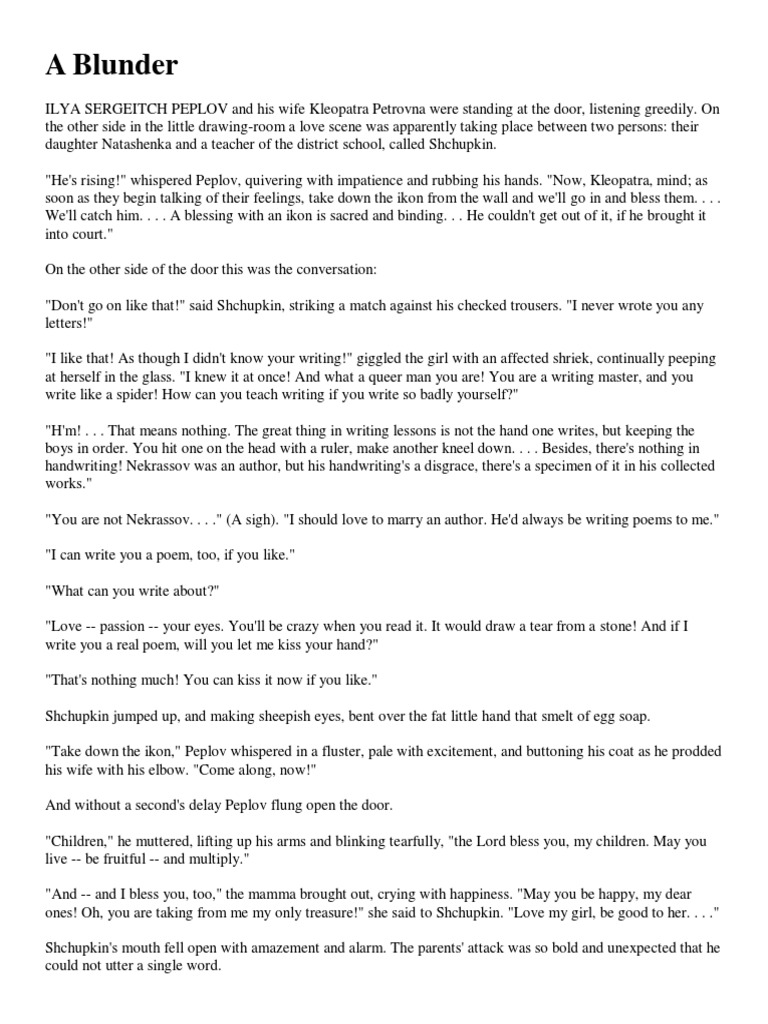 Peplov's Blessing Gone Awry | PDF | Poetry