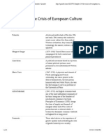 Chapter 24-The Crisis of European Culture: 30 Terms