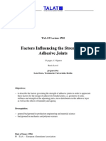 TALAT Lecture 4702: Factors Influencing The Strength of Adhesive Joints