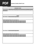 Template For Essay Outline