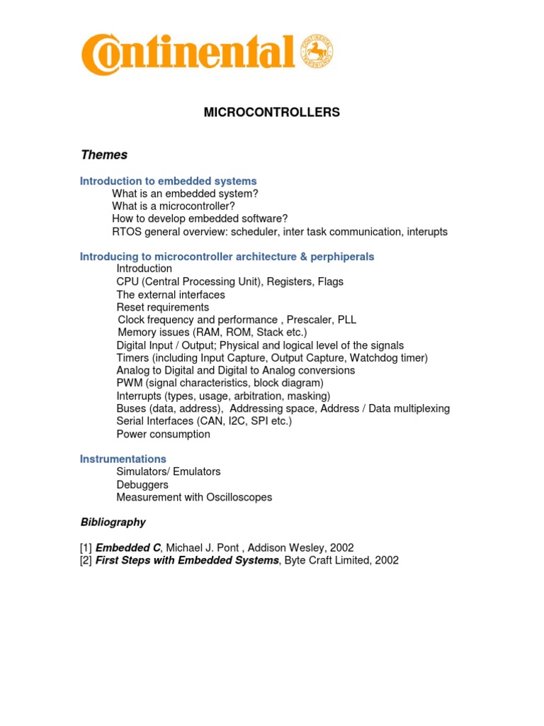 Microcontroller Basics and Architecture | PDF