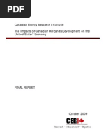 Download CERI The Impacts of Canadian Oil Sands Development on the United States Economy by Energy Tomorrow SN21296235 doc pdf
