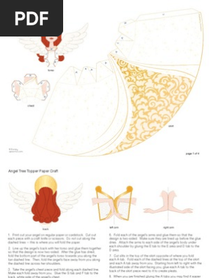Angel Tree Topper Printable 1109