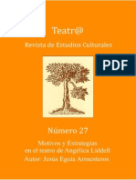 Motivos y Estrategias en El Teatro de Angélica Liddell