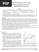 Ps2014 - Processo Seletivo Ufes 2014 - Prova de Fisica