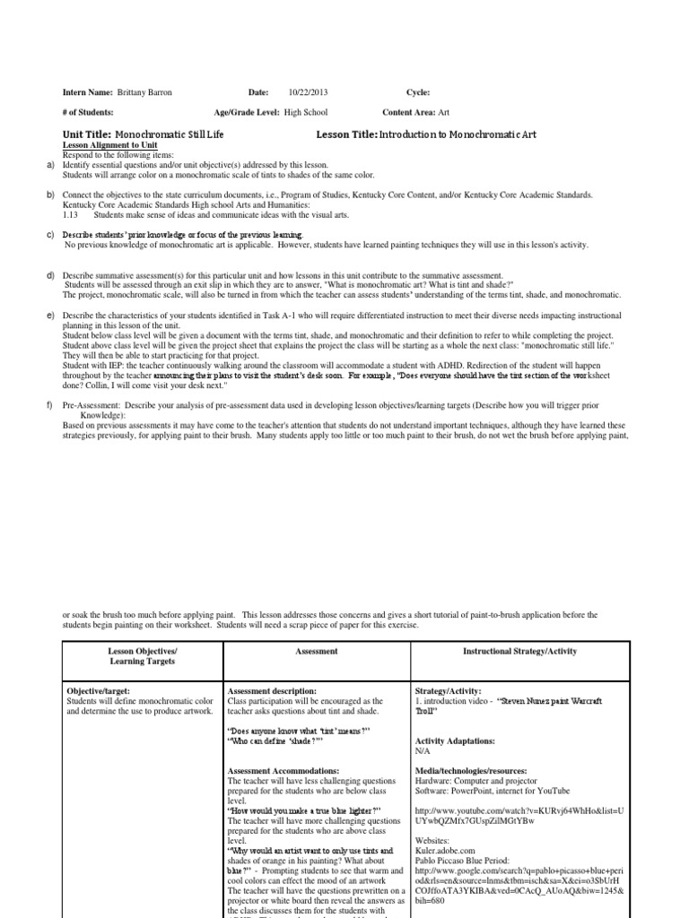 Workable Ktip Template Monochromatic Art | PDF | Educational Assessment ...