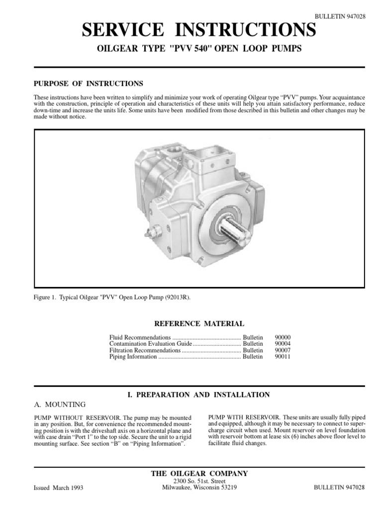 PVV 540 Pump | PDF | Pump | Piston