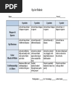 Op Art Rubric