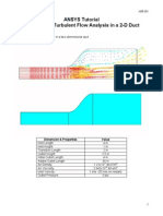 Ansys Flotran 2d Duct Example