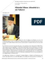 Înalta ştiinţă a Sfântului Siluan Athonitul şi a stareţului Sofronie Saharov _ PEMPTOUSIA