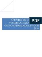 Control numérico torno Fagor 8050