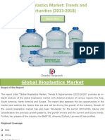 Global Bioplastics Market: Trends & Opportunities (2013-2018) - New Report by Daedal Research