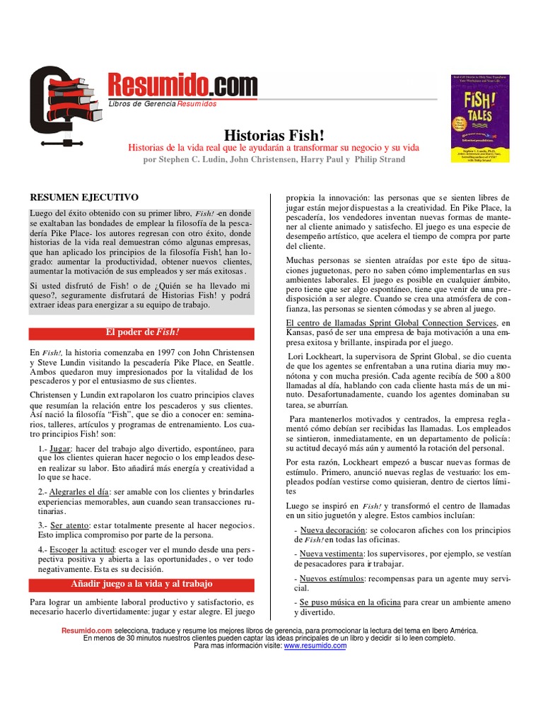 Historias Fish | PDF | Enfermería | Calidad (comercial)