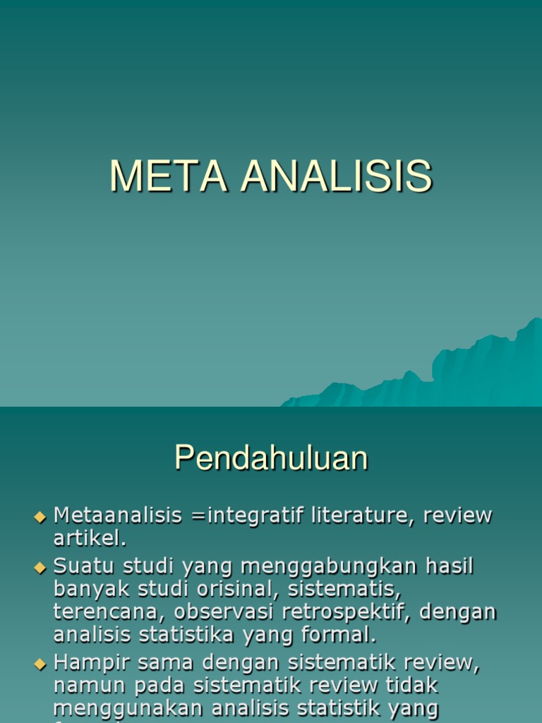 Meta Analisis 1 Pdf
