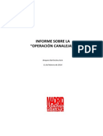 Informe Sobre La "Operación Canalejas"